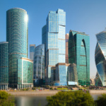 Москва-Сити рано утром.