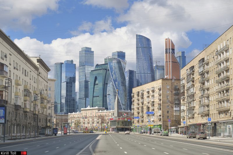 Вид на Москва-сити с Кутузовского проспекта, Москва