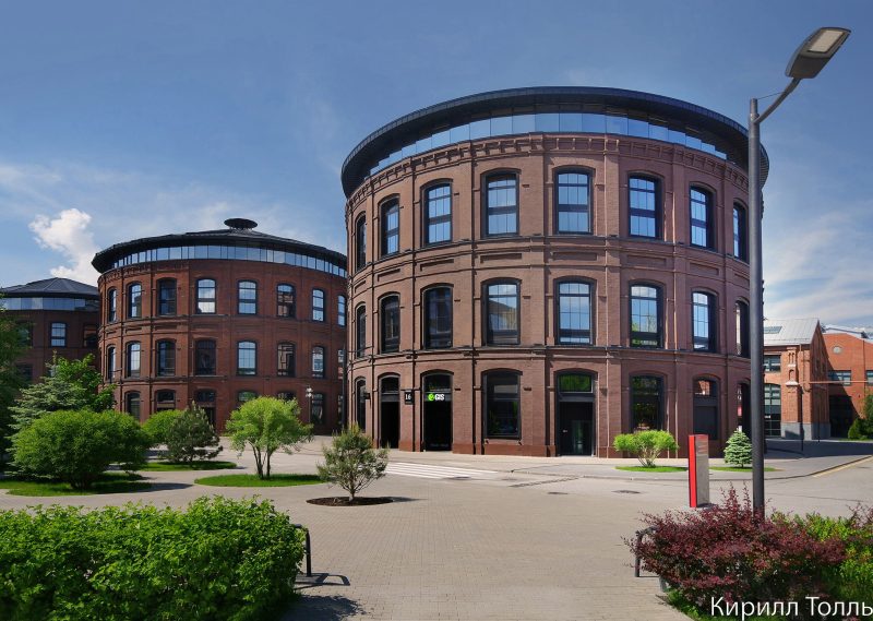 Кирпичные корпуса газгольдеров, историческая промышленная архитектура