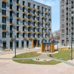 Приватный двор-парк жилого комплекса Квартал на воде, зелень и зоны отдыха, Печатники, Москва