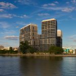 ЖК Forst, вид с противоположного берега