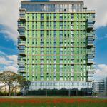 ЖК ФизтехСити, цветной фасад, Долгопрудненское шоссе 3А, архитектурная съемка, СВАО