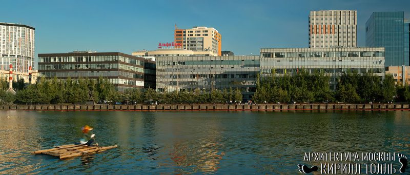 Порт Плаза, фасад из стекла и бетона, Проектируемый проезд 4062, Даниловский район