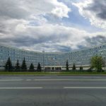 Академия водного транспорта, дугообразный фасад, Новоданиловская набережная 2к1, Даниловский район