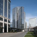 Фасад-трилистник ЖК Крылья — архитектурная съемка Кирилла Толля, Аминьевская