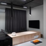 Современный кухонный гарнитур с кофемашиной и подсветкой, Нагатинский затон