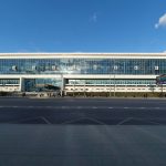 Фасад бассейна спортивного комплекса Москвич в Текстильщиках