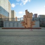 Восстановленный памятник работникам МЖК в Текстильщиках