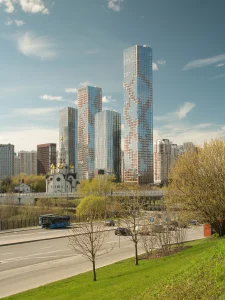 Архитектура SPEECH в ЖК Level Мичуринский — кадр Кирилла Толль, экстерьер Раменок