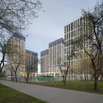 Сад ЖК Вестердам со стороны Аминьевского шоссе — фото Кирилла Толля