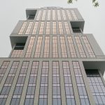 Архитектурная съемка высотного здания БЦ на проспекте Лихачева Даниловский район ракурс снизу фотограф Кирилл Толль