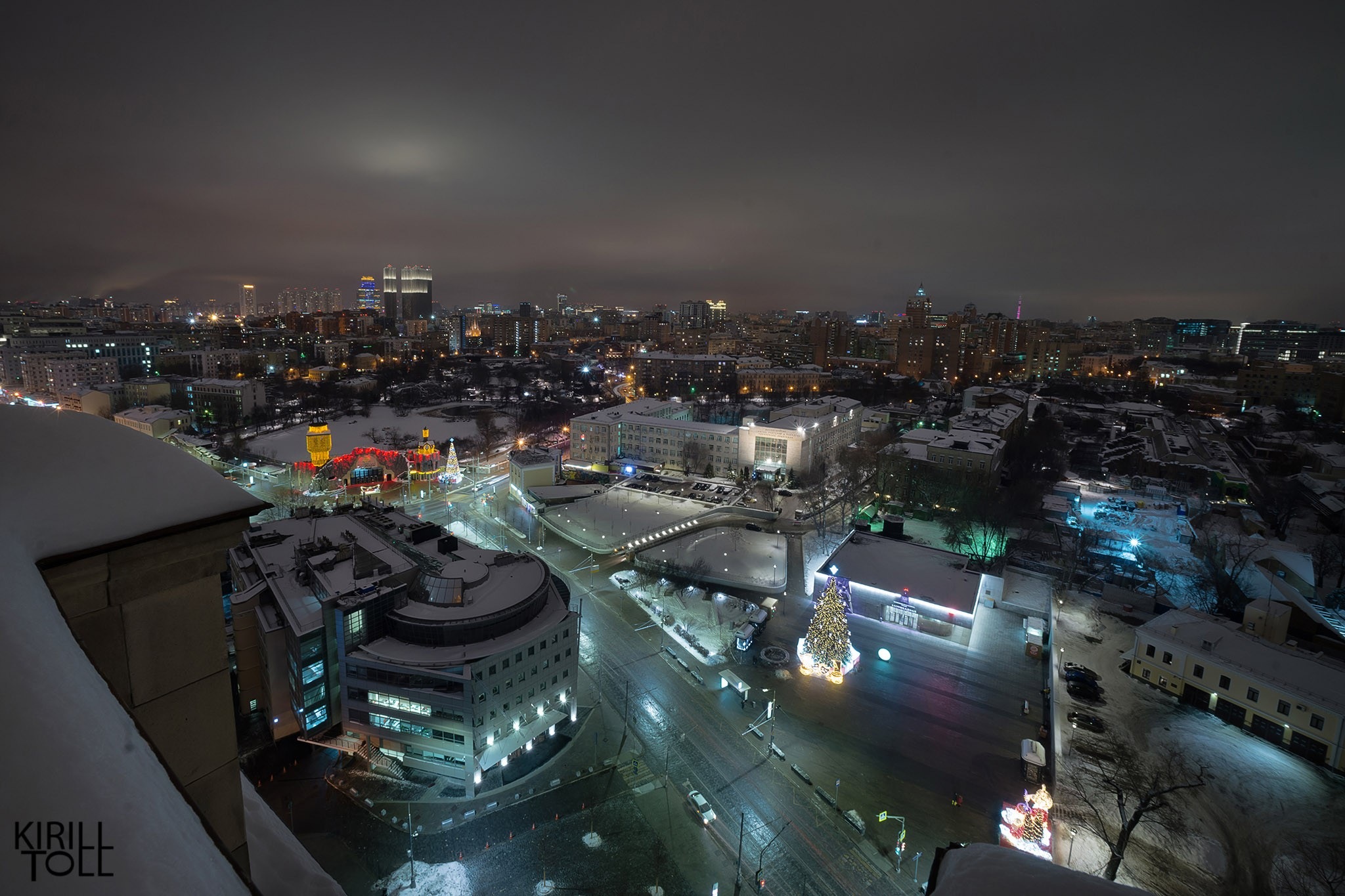 Вид из окна отеля в Москве