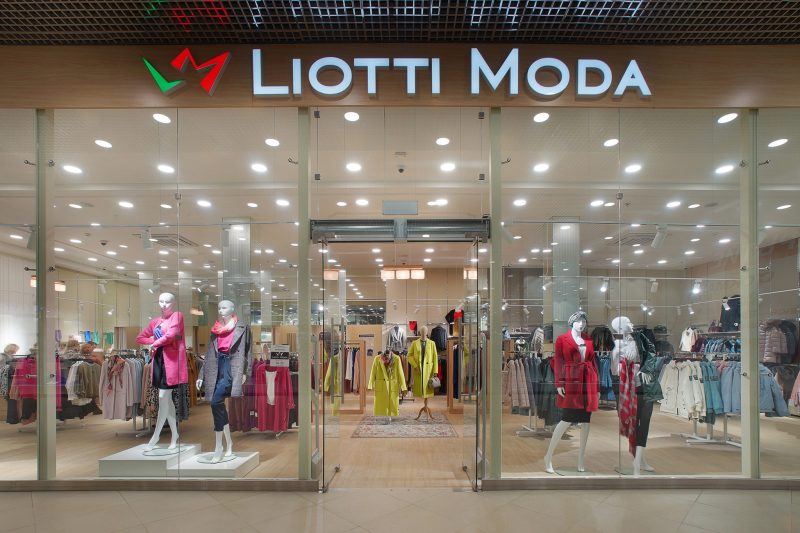 фотосъемка интерьера магазина Liotti Moda