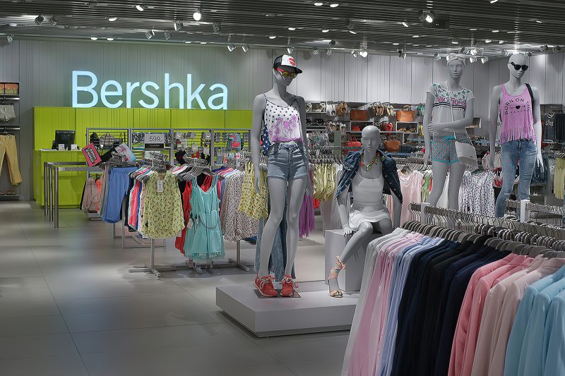 фотосъемка интерьера магазина Бершка