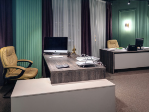 Декор и рабочее пространство в офисном интерьере