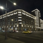 улица Большая Лубянка, 12/1 ночной вид Дом общества Динамо