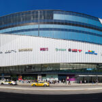 Щёлковское шоссе, 75 фронтальный вид на ТРЦ Щёлковский Торговый центр вид со стороны мосгта - боковой