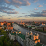 Вид из окна отеля в Москве